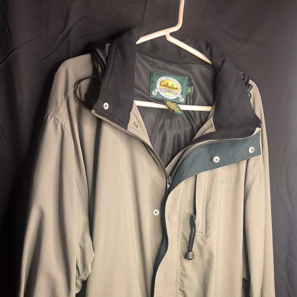 Cabela-s Men's Green and Khaki Jacket